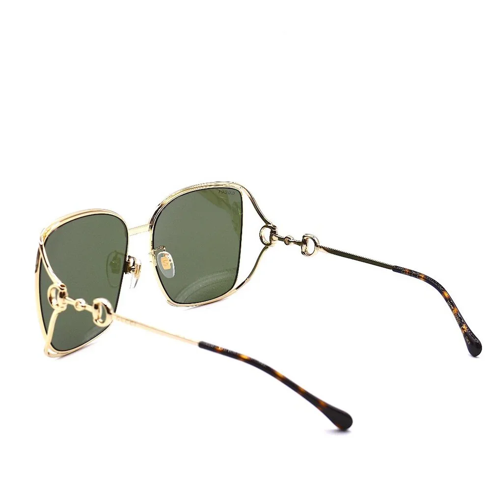 NEW GUCCI GG1020S 003 GOLD GREEN GRADIENT AUTHENTIC SUNGLASSES - Picture 9 of 14